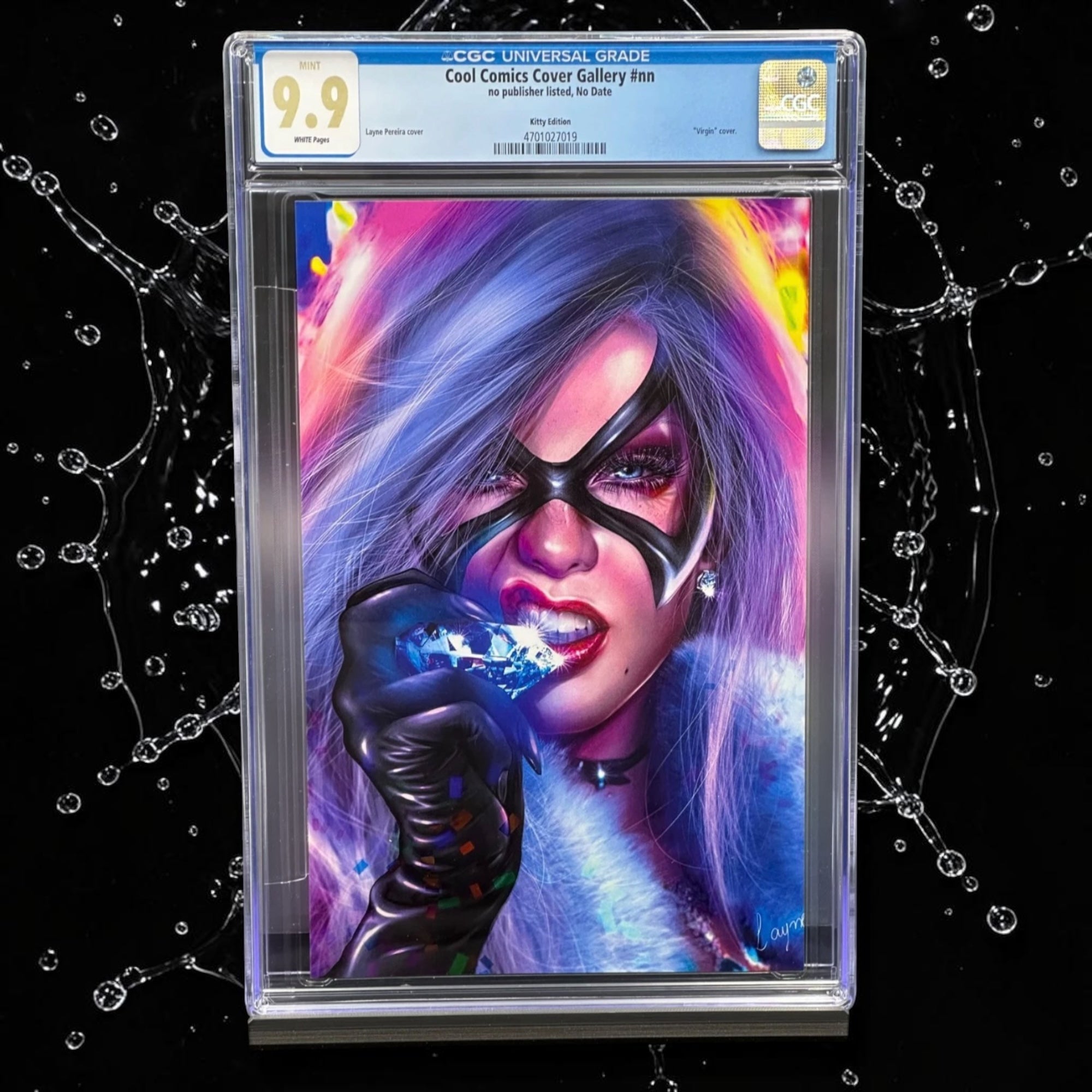 CGC 9.9 TOP POP Cool Comics Cover Gallery Black Cat Kitty Edition LTD 100