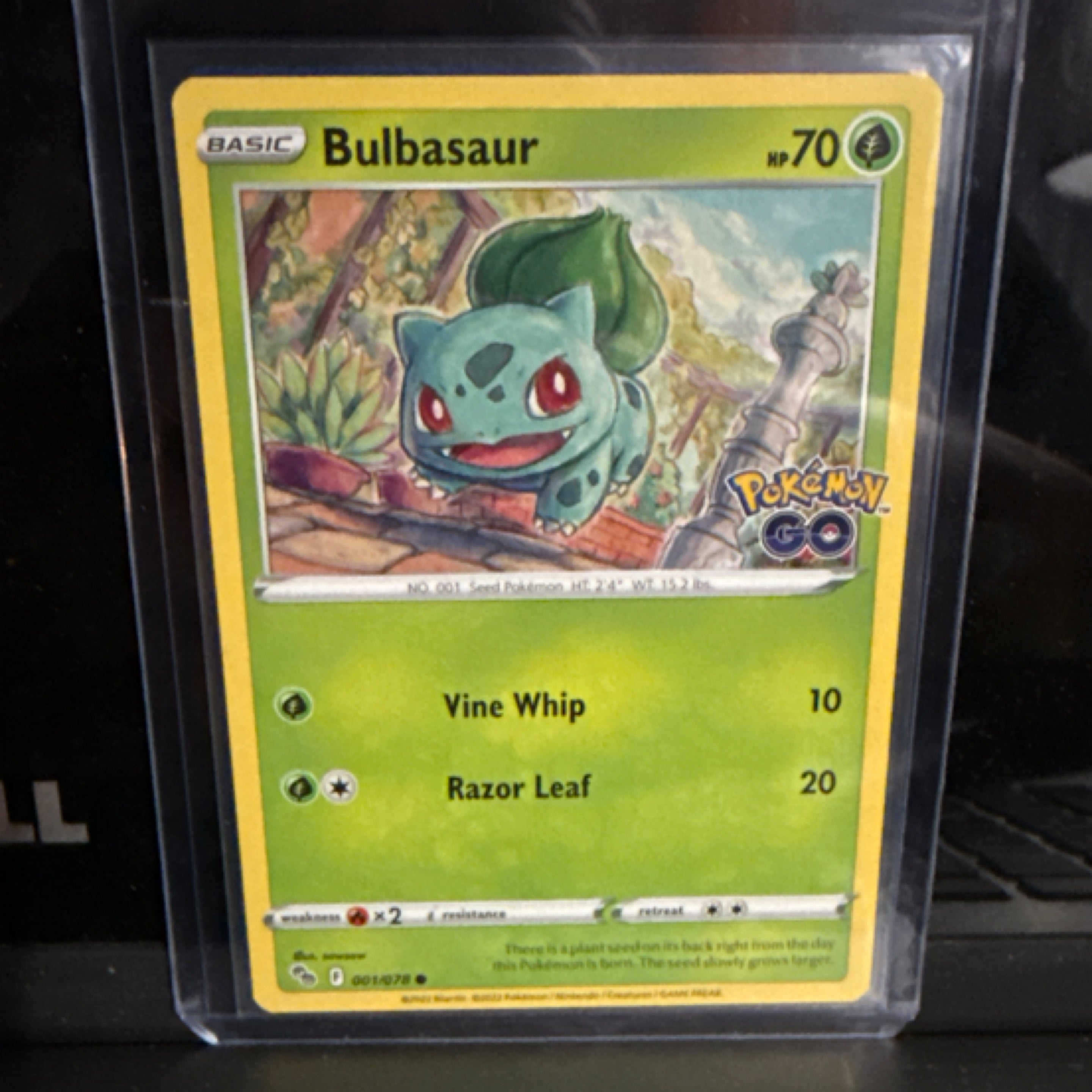 Bulbasaur 001 Pokemon Go NM