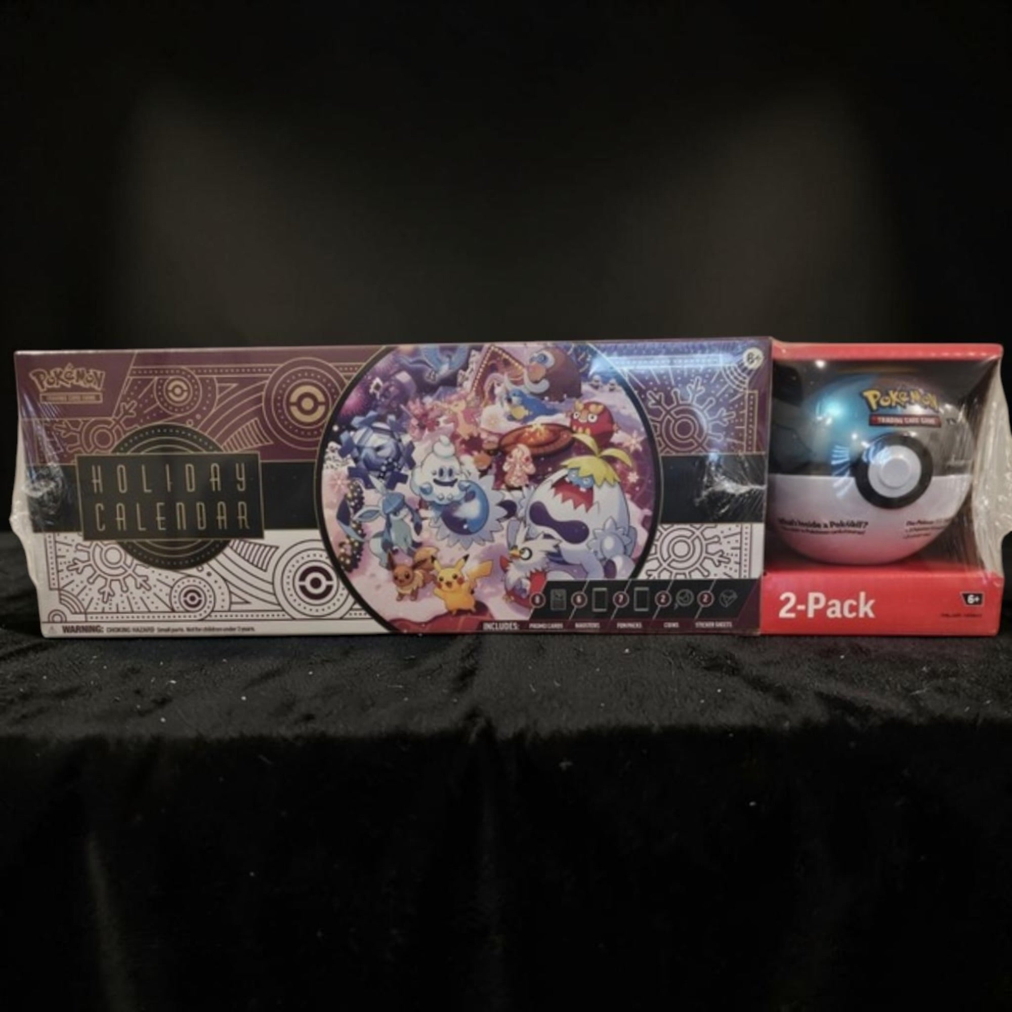 2025 Holiday Calendar 25 Prize Advent Countdown Gift Booster Box + 2024 Moon Ball