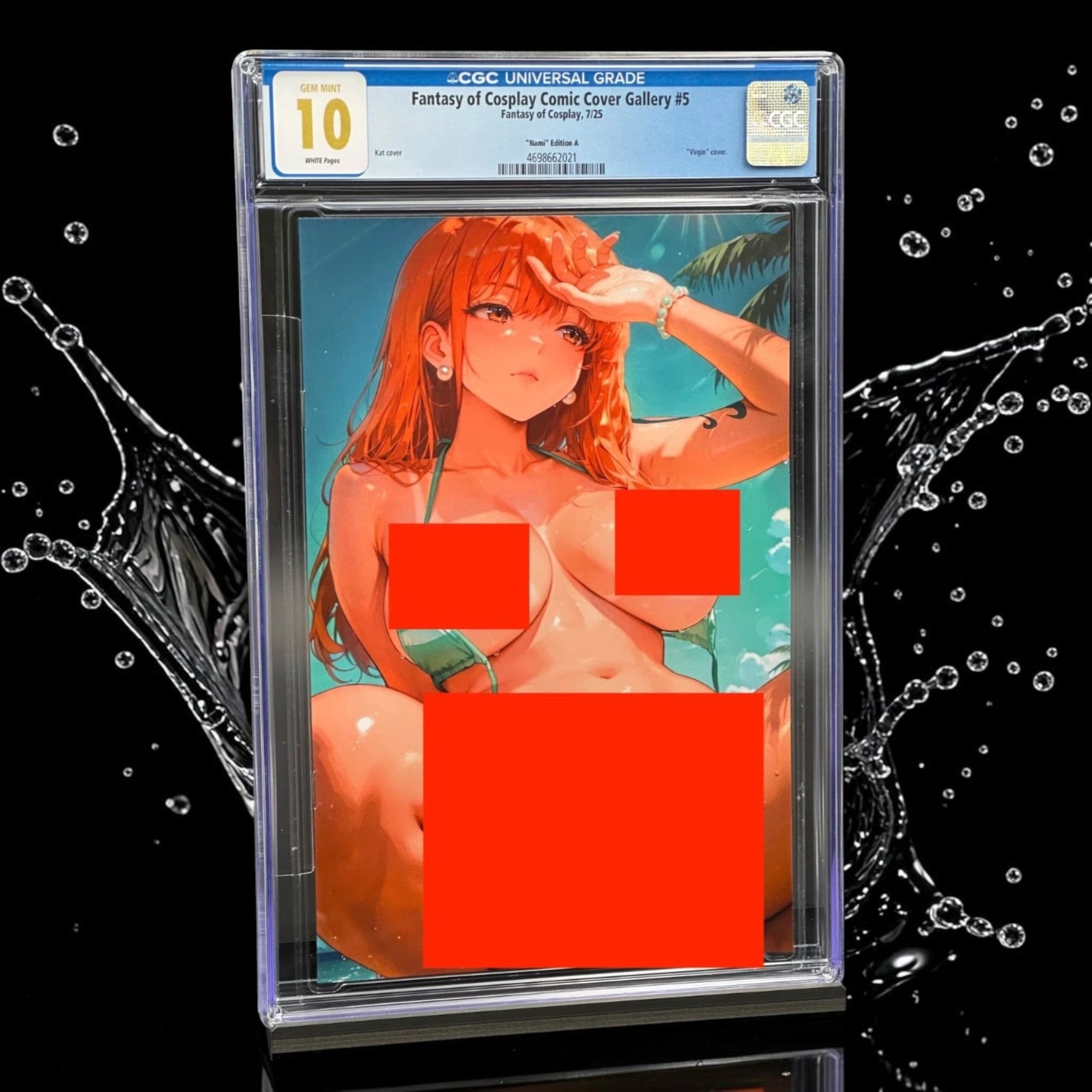 CGC 10 Top Pop Fantasy of Cosplay #5 Nami Edition A Virgin Variant 7/25