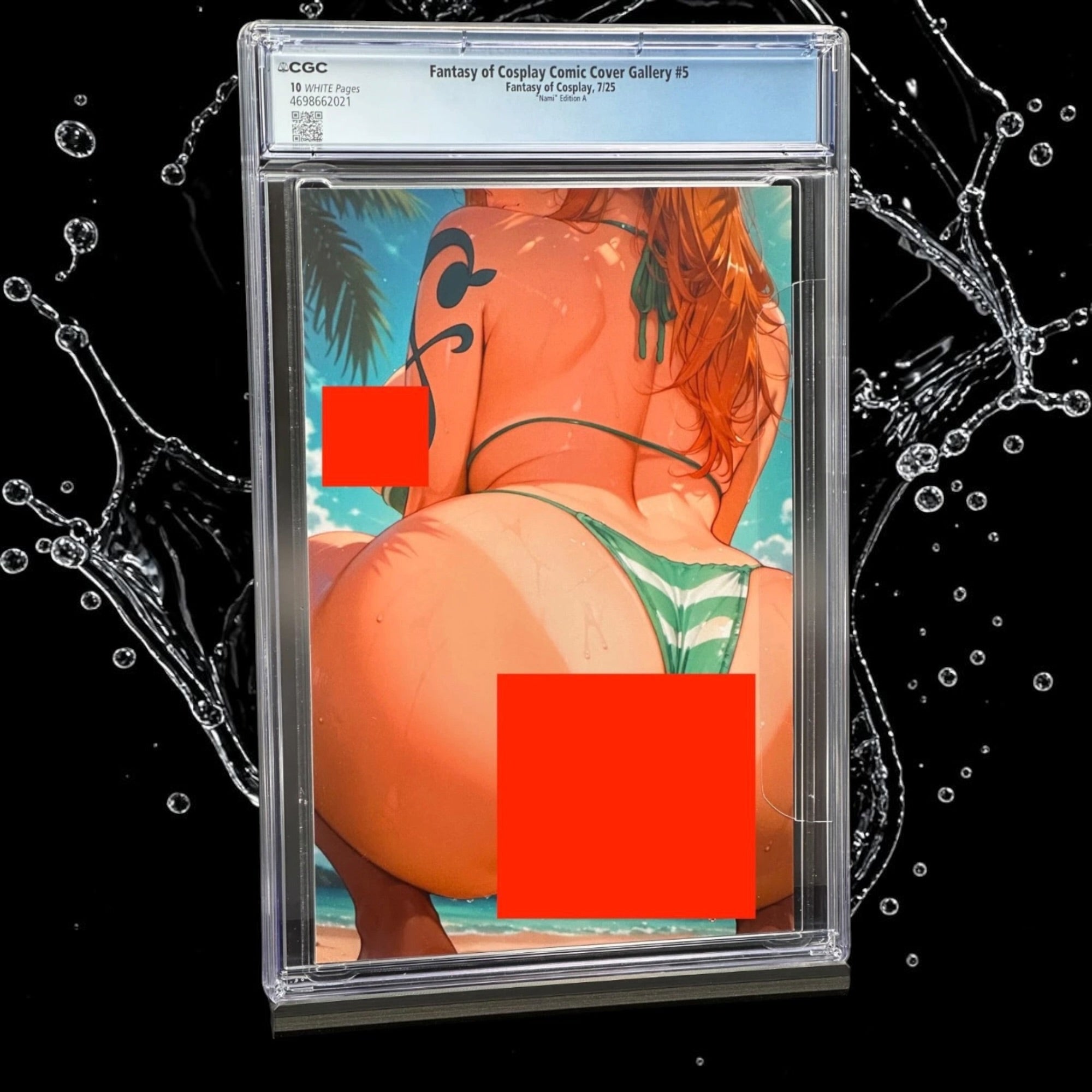 CGC 10 Top Pop Fantasy of Cosplay #5 Nami Edition A Virgin Variant 7/25